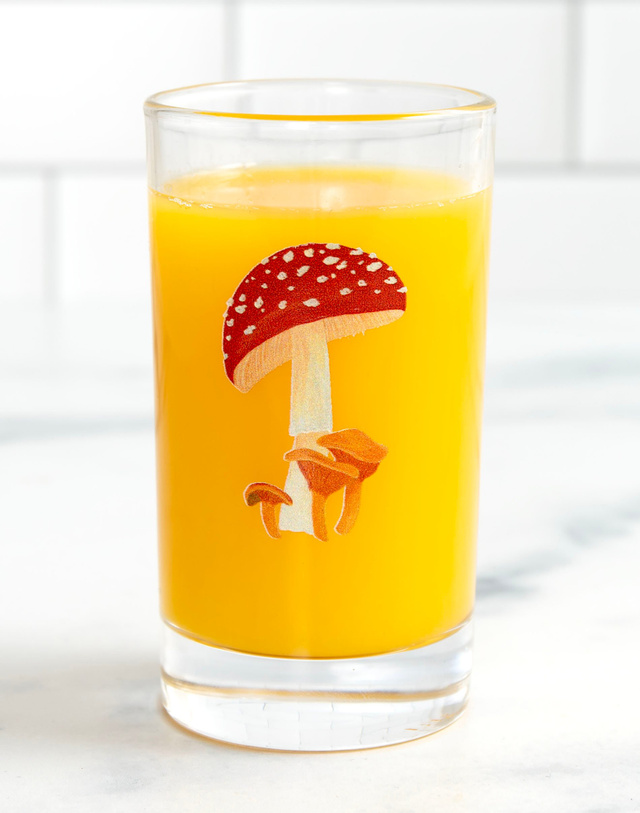 Red Cap Mushroom Mini Juice Glass, 1 of 2