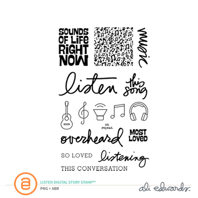 Listen Digital Story Stamp™, 1 of 1