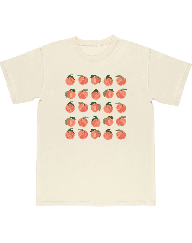 Peach Blossom Tee - Ivory, 3 of 4