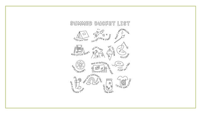 Summer Bucket List Printable Poster, 7 of 7