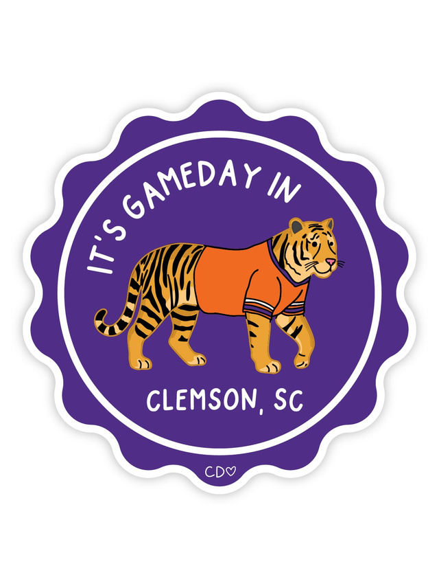 Clemson Football Game Day Mascot Decal Sticker, 2 of 4