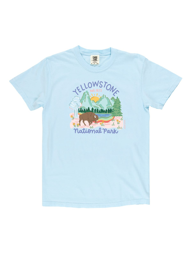 Yellowstone National Park Tee - Chambray, 3 of 3