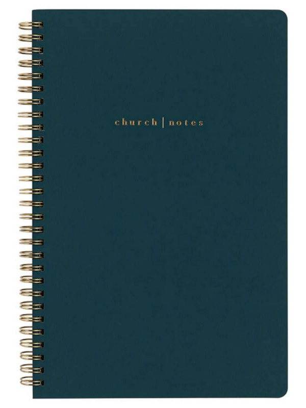 Navy Bible Study Spiral Notebook, 1 of 13