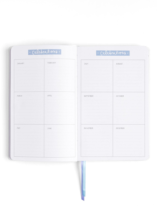 Blue Floral & Bows Petite Planner : 2027 Calendar Year, 7 of 14