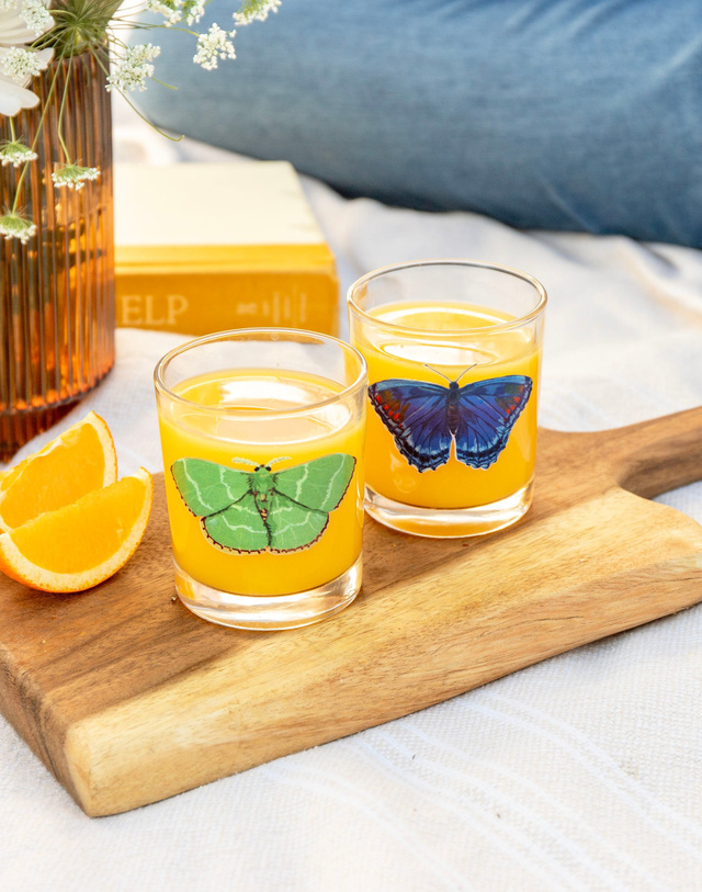 Butterfly Short Juice Glass Set, 2 of 8