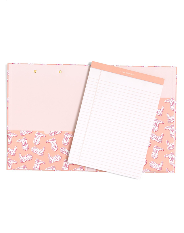 Western Cowgirl Boots Clipfolio with Lined Notepad, 4 of 7