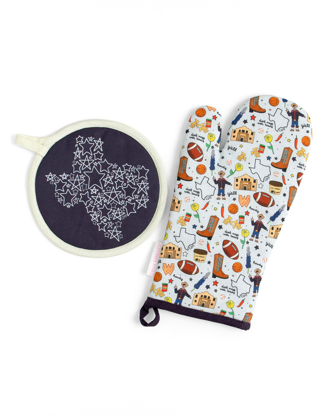 Texas Western Pot Holder Set, 1 of 2