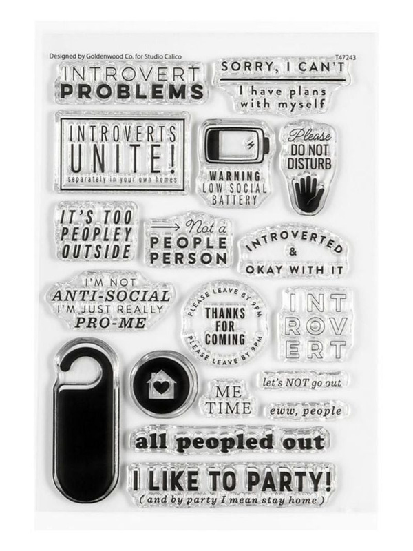 Stamp Set : 4×6 Introvert, 1 of 4