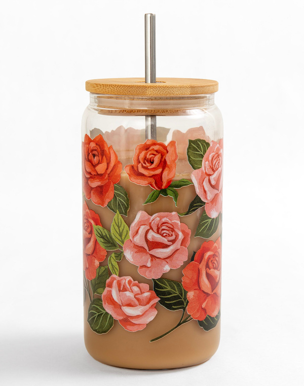 Roses Glass Can, 3 of 3