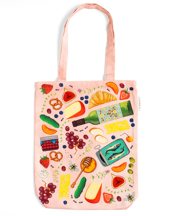 Picnic Charcuterie Foods Canvas Tote Bag, 2 of 2