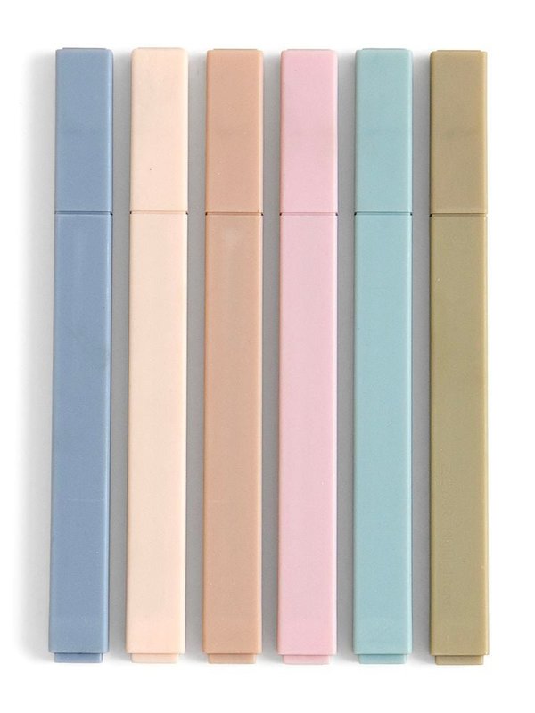 Muted Highlighter Set of 6 Colors, 2 of 4