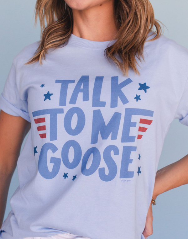 Talk To Me Goose Tee - Hydrangea, 2 of 4