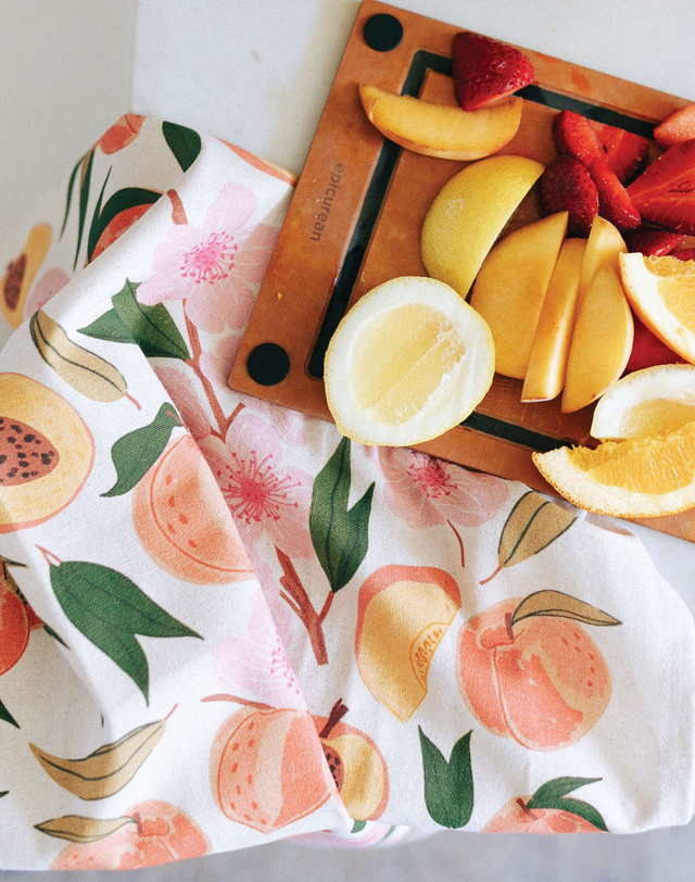 Peach Blossom Tea Towel, 4 of 6