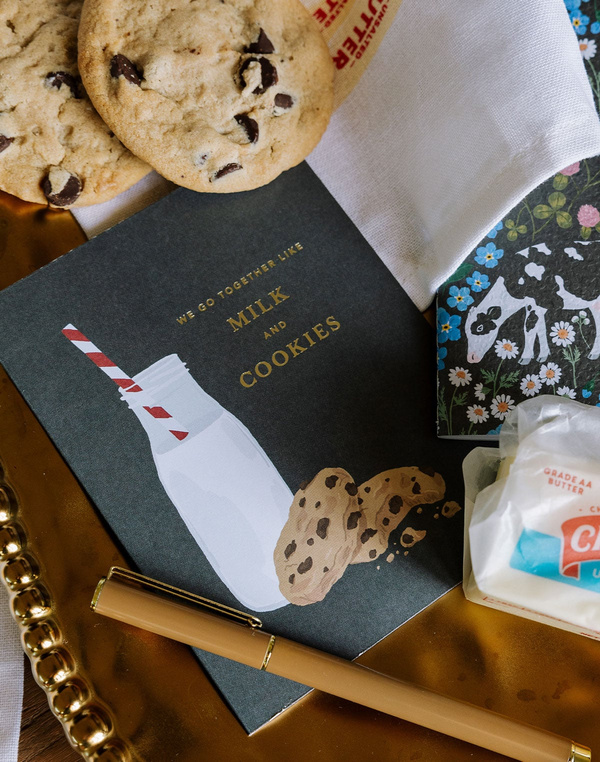 Milk And Cookies Friendship Greeting Card, 2 of 3