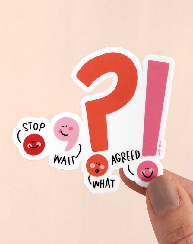 Punctuation Decal Sticker, 3 of 4