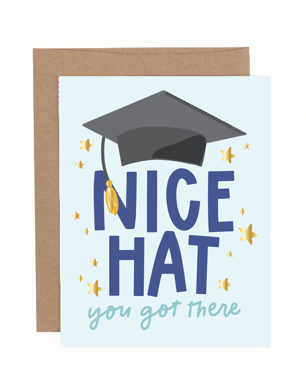 Nice Hat Graduation Greeting Card, 1 of 2
