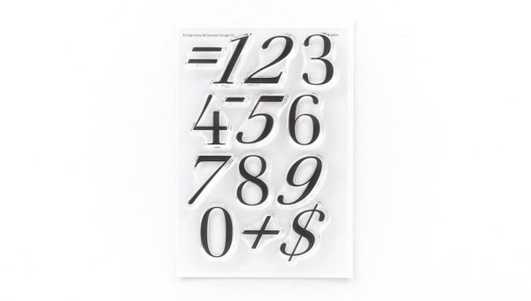 Numbers Are Awesome #12 4×6 Stamp Set, 1 of 2