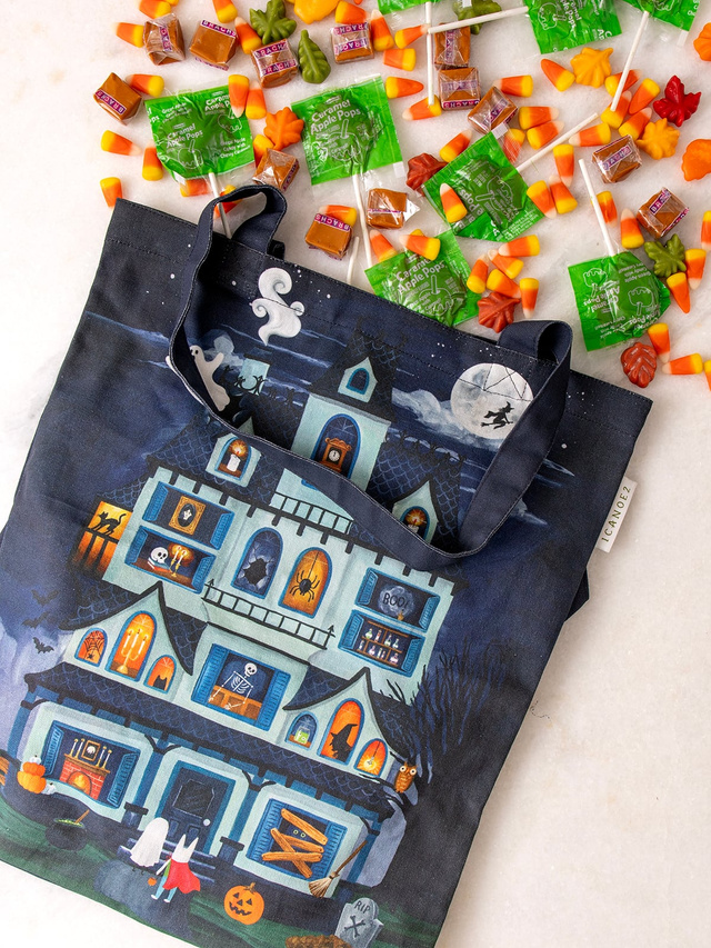 Halloween House Canvas Tote Bag, 2 of 6