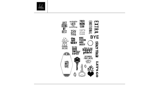 Digital 4×6 Keychain Stamp Set, 1 of 1