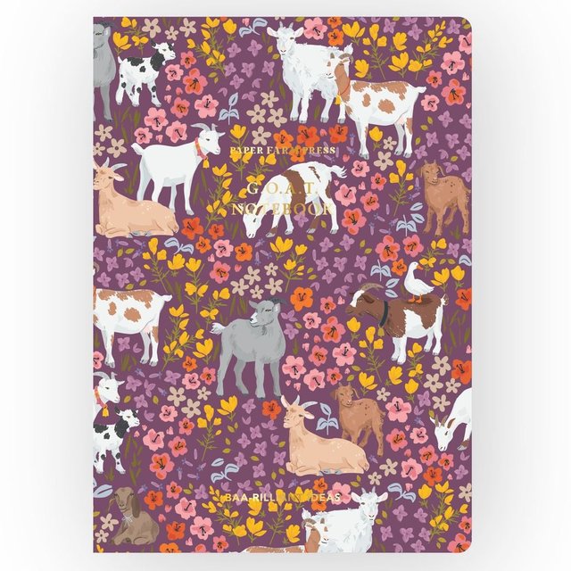 Goats & Flowers Stitched Notebook, 1 of 5