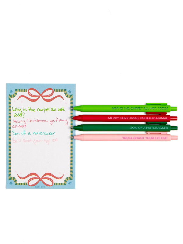 Pop Culture Christmas Movie Quotes Pen Set, 6 of 6