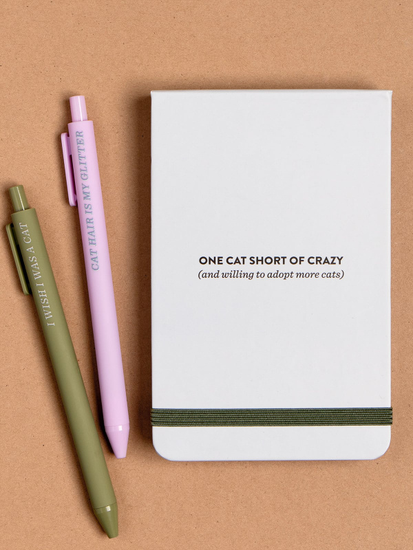 One Cat Short of Crazy Lined Pocket Notepad, 3 of 3