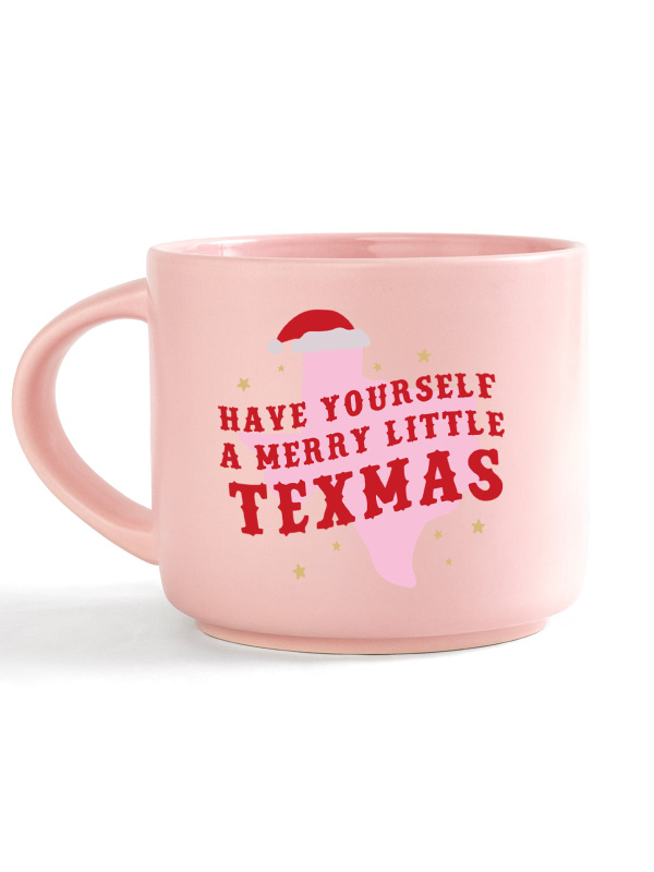 Merry Little Texmas Christmas Western Large Ceramic Mug, 1 of 1