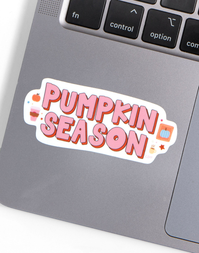 Pumpkin Season Fall Decal Sticker, 2 of 2