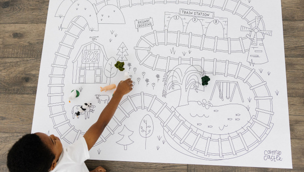 Train Printable Play Mats, 1 of 5