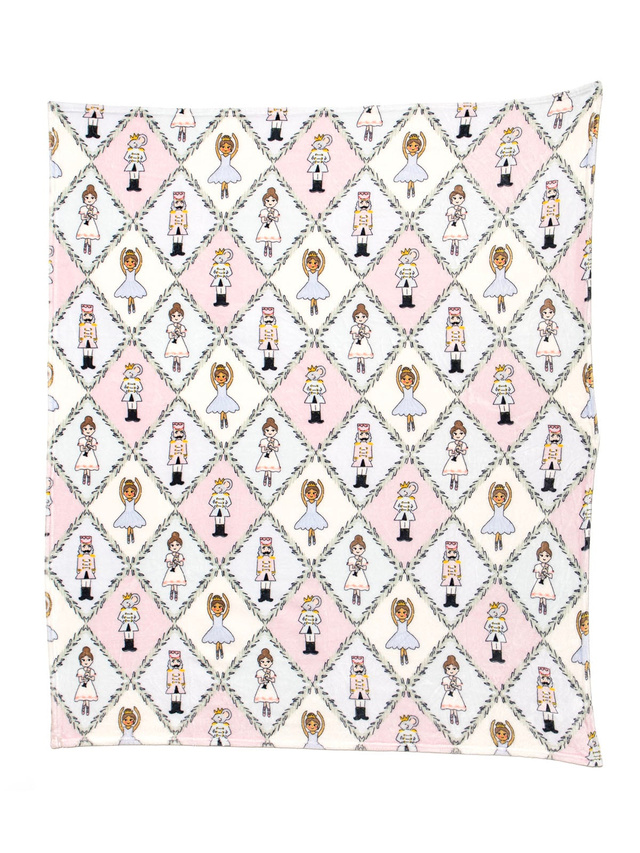 The Nutcracker Christmas Fleece Throw Blanket, 7 of 7