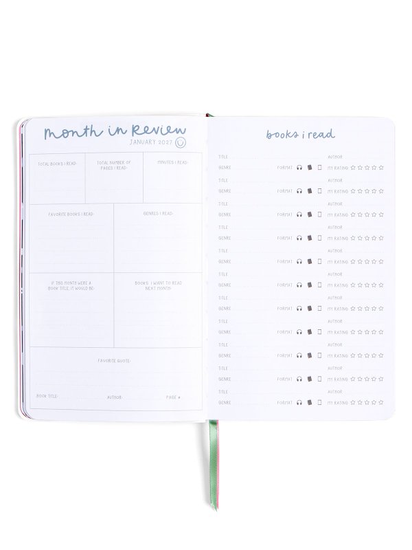 Book Lover Floral Petite Planner : 2027 Calendar Year, 12 of 14