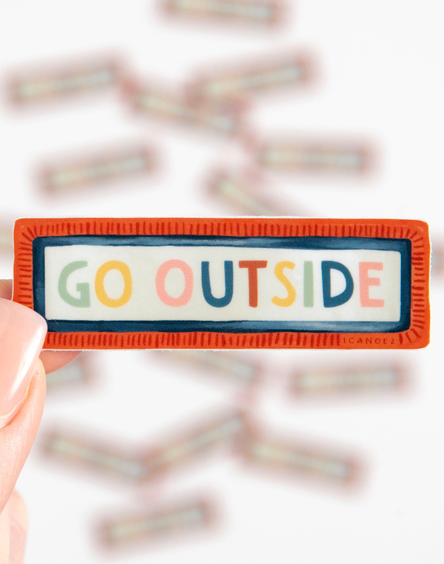 Go Outside Decal Sticker, 2 of 5