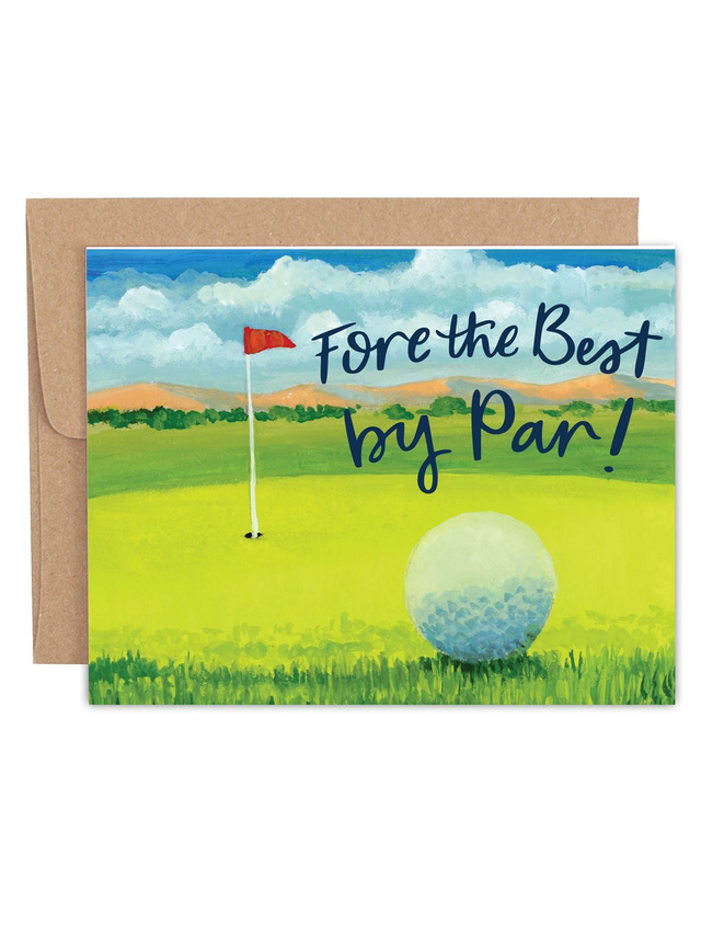 Fore the Best Golf Father's Day Greeting Card, 1 of 1