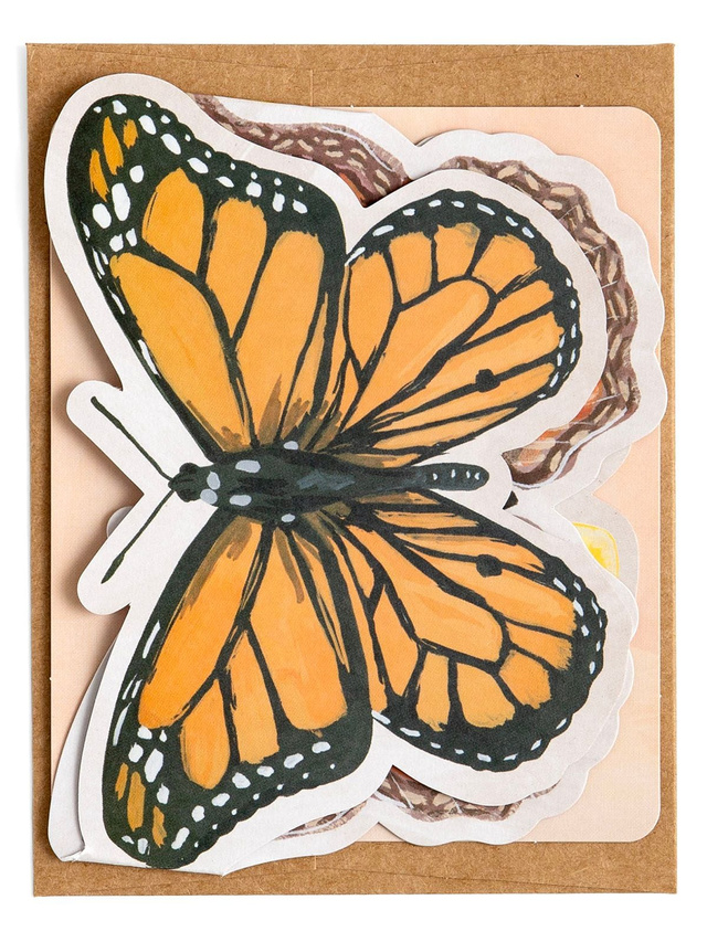 Flutter Friends Butterflies Accordion Greeting Card, 3 of 3