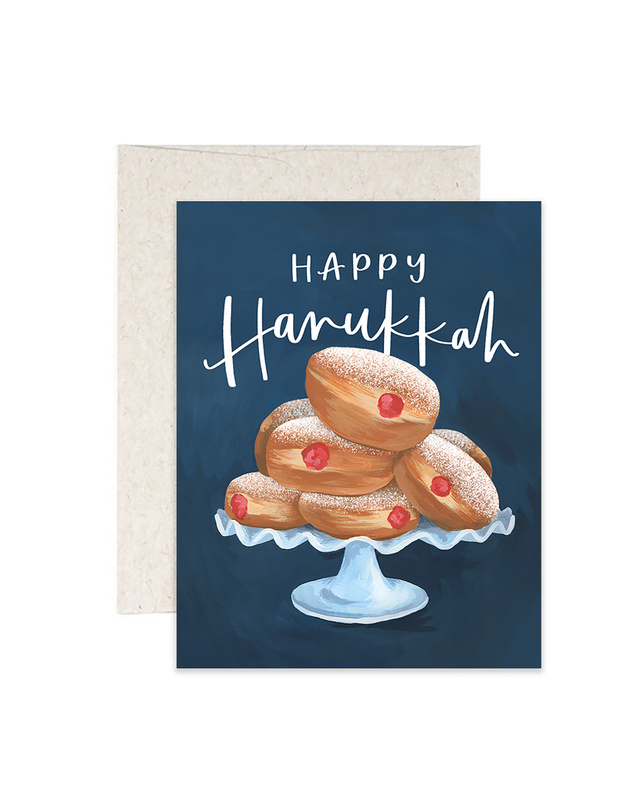 Hanukkah Donuts Greeting Card, 1 of 1