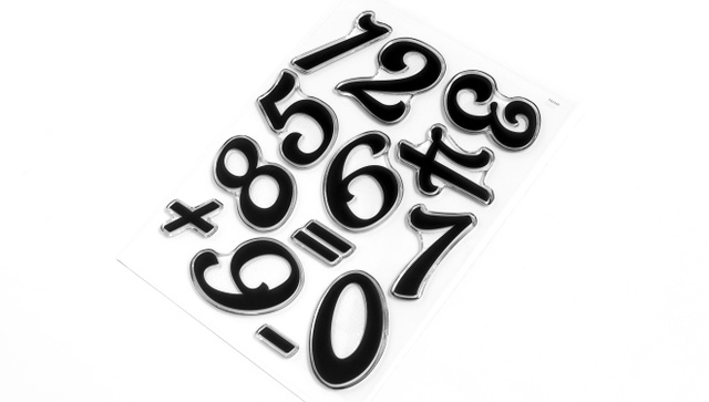 Numbers Are Awesome #4 6×8 Stamp Set, 2 of 2