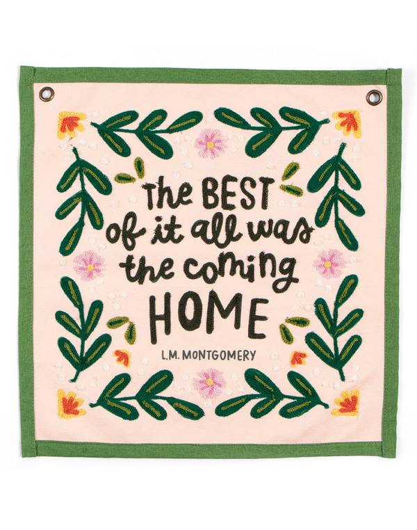 The Best Anne of Green Gables Embroidered Canvas Banner, 3 of 4
