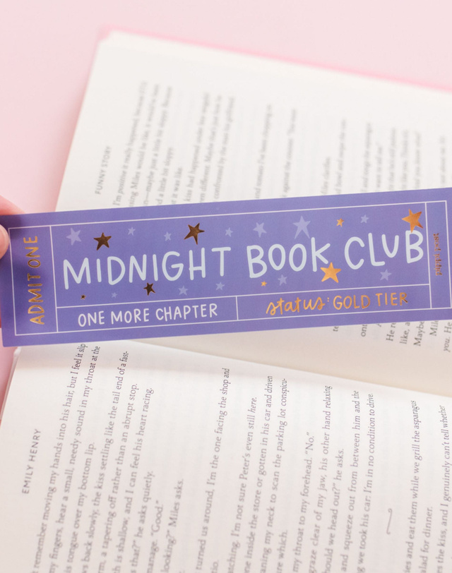 Midnight Book Club Transparent Bookmark, 1 of 3