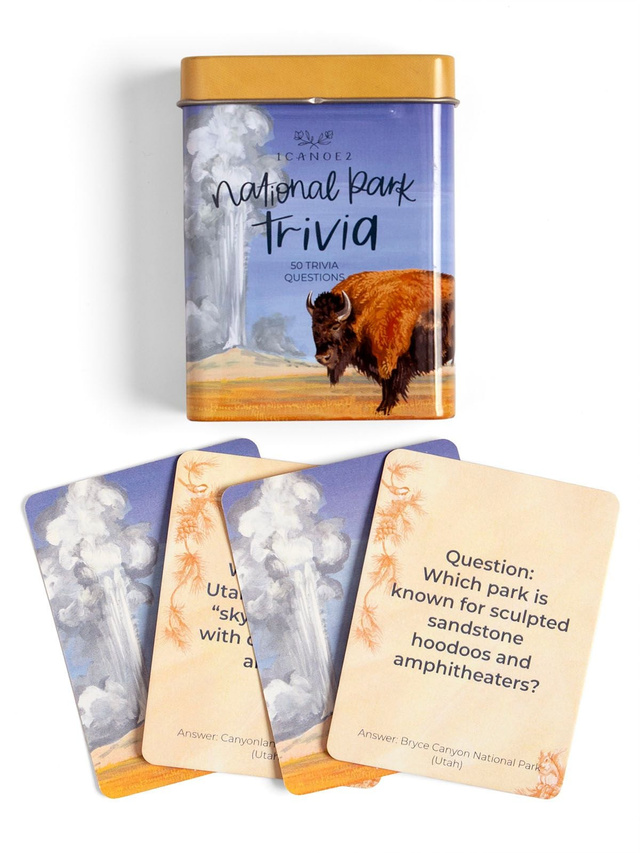 National Parks Trivia Card Game + Storage Tin, 1 of 3