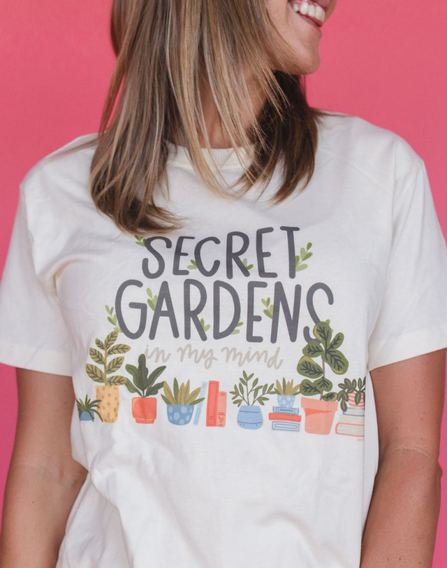 Secret Gardens Tee - Ivory, 1 of 3