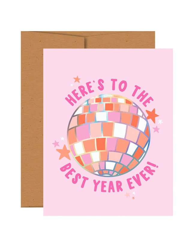 Here's to the Best Year Ever Greeting Card, 1 of 1