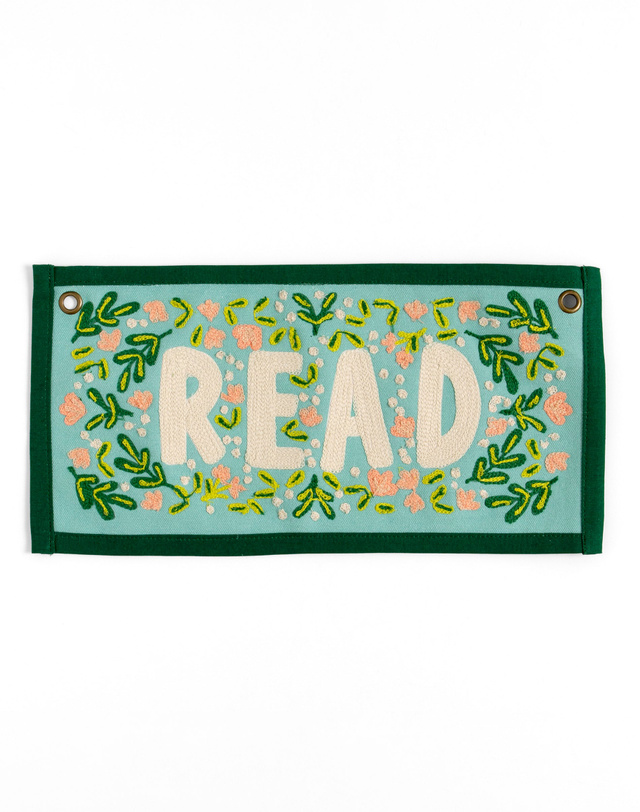 Read Embroidered Canvas Banner, 2 of 4