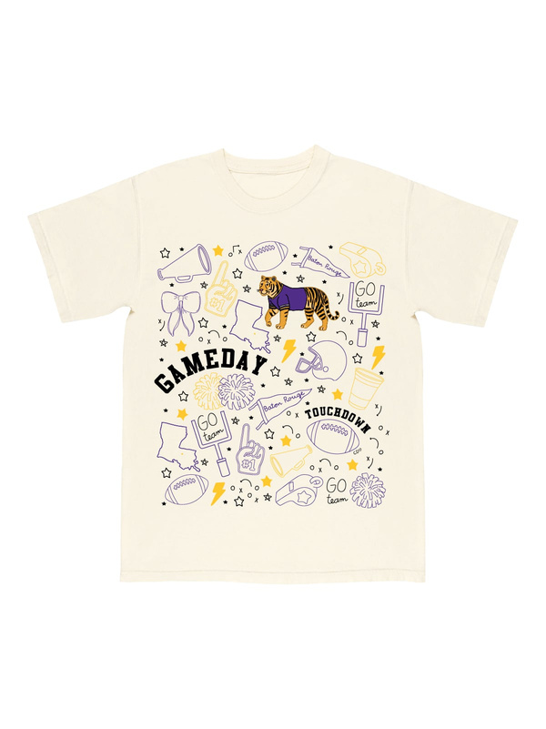 Baton Rouge Football Game Day Tee - Ivory, 4 of 5