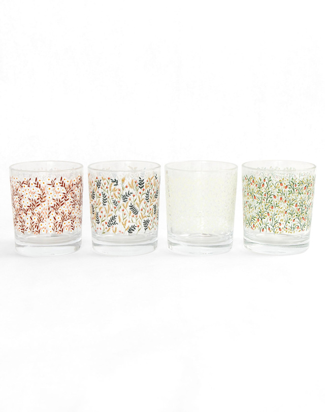 Tiny Floral Short Juice Glass Set, 7 of 7