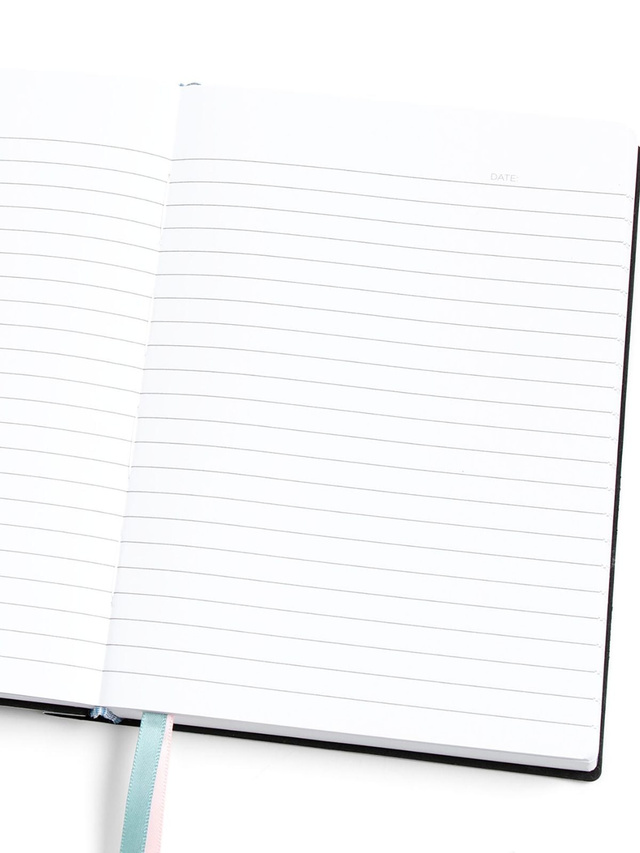 Blue Floral 5×7 Lined Softcover Book Journal, 4 of 4