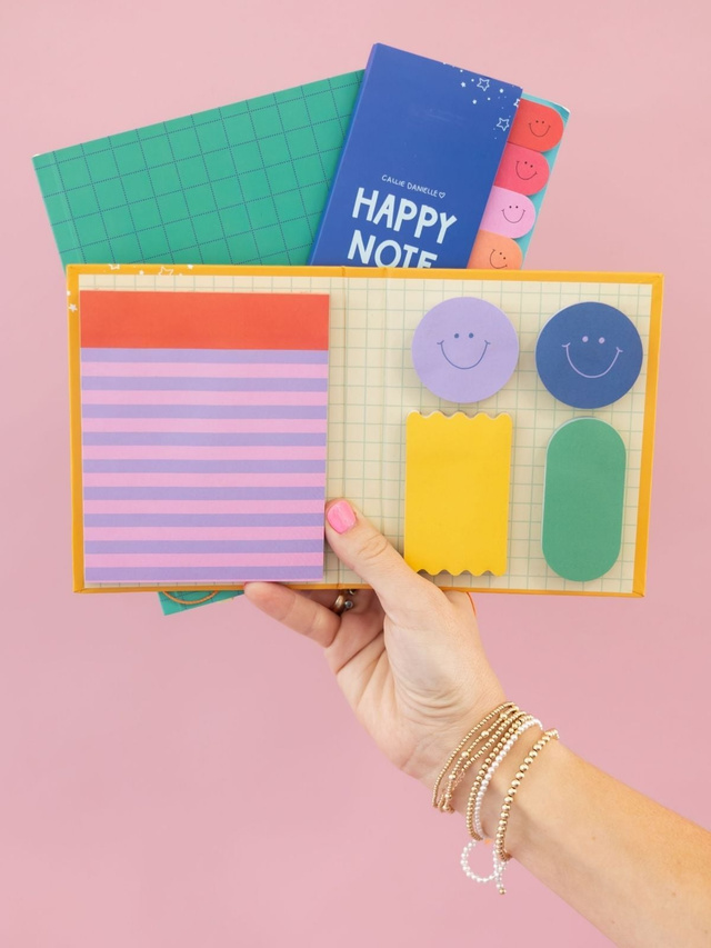 Happy Smiley Face Sticky Notes Set, 4 of 6