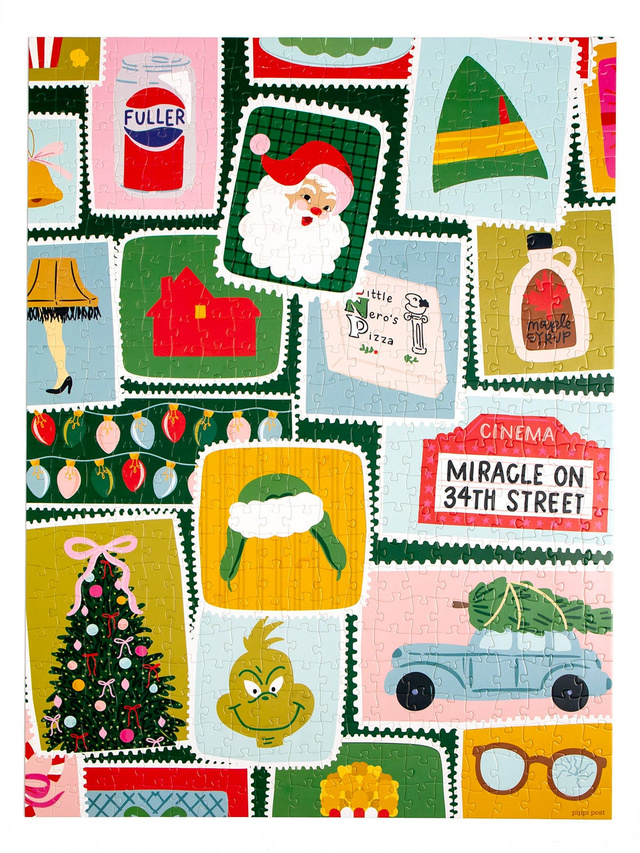 Christmas Movie Favorite Stamps - 500 Piece Jigsaw Puzzle, 8 of 8