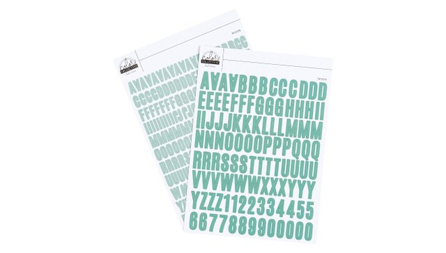 Color Collective 5×7 Cardstock Alphabet Sticker - Lagoon, 1 of 1
