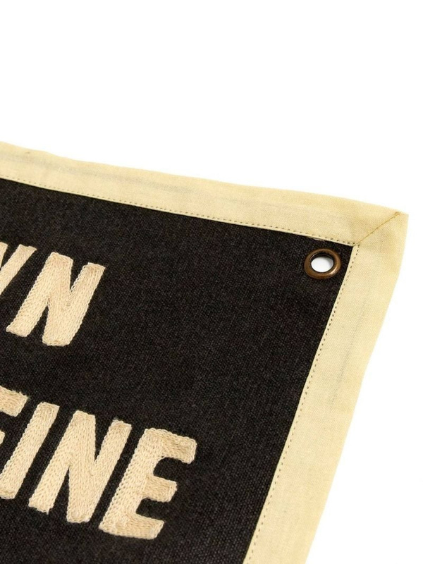 Slow Down Embroidered Canvas Banner, 2 of 2