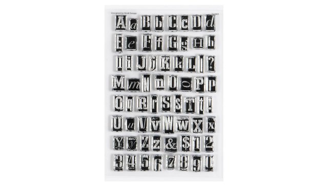 Stamp Set : 4×6 Carefree Alpha, 1 of 1